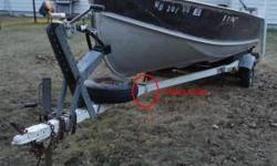 The boat has no leak - very sturdy. The trailer is a tiltable trailer - launch/retrieve the boat easier.
The motor is a Merc. 25 hp (1986?). It may need tune up. It is hard to start. Once started, it ran fine. Took it out twice last year in the Red River