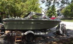 WE HAVE A 1971 SEA RAY SRV 180 RUNABOUT IN WONDERFUL CONDITION, WITH 120/140 HP MERCRUISER (4 CYL) WHICH IS GREAT ON GAS AS WELL. IT HAS THE ORIGINAL SHORELANDER TILT TRAILER. WE ARE THE SECOND OWNERS, THIS WAS FROM MY WIFES FAMILY AND THEY BOUGHT IT NEW