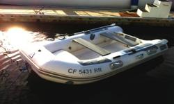 2007 Achilles HB 280DX 9' -- Inflatable BOAT 1030 lb -1210 lbs max5.5 ' beamtwo oarsready for pick up in San DiegoNo Trailer - No Motor (Up to 15 HP)Great Condition, Grey, Two Bench Seats, Tow Ropes Included