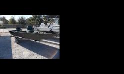Used 2002 14' Alumicraft john-boat with trailer.
