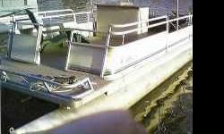1984 CREST II PONTOON, 1985 JOHNSON 30 H.P. MOTOR, DECK REPLACED 3 YRS AGO, MOTOR HAS TILT HANDLE ARM, 23 INCH PONTOONS, BIMINI TOP
$1999..00 OBO...SELLER MOTIVATED
Call Tom at or Email