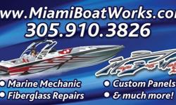 We perform all types of service and repair needed. Custom dashboards to any specification can be fabricated on site. If your boat or trailer needs restoration give us a call. This is a family operated business for 15 years. CONTACT 305-910-3826 example of