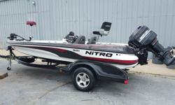2000 Nitro 901 CDX bass boat with matching trailer, boat is in good shape but does show signs of use, it is a used boat, only used in fresh water, comes with all electronics pictured as well as matching trailer, everything works on boat .Mercury Engine