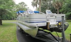 pair of 24? diameter pontoons, the 20-footer lists for a mere $11,595, including a 20hp Mercury FourStroke?and the 16-foot version can be had for under $10,000. Read more: Sun Tracker Bass Buggy 16: A Pontoon Boat for Under $10,000? Yes!Entertaining?