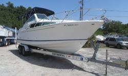 2001 CHRIS-CRAFT 26 CONSTELLATION with 2005 continental trailer that is in great conditionThis boat come with ac, kholer generator, Volvo penta outdrive with dual prop and Volvo engine,engine runs good, it comes with bimini top, fridge, stove, shower,