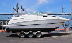 2002 26' Chaparral 260 Signature Cruiser powered by a Mercruiser 350 Mag MPI w/low hours When it comes to family-sized cruisers, Chaparral's time-tested and ever popular 260 sets the standard. Literally. Great for family and friends in like new condition!