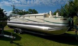 Elliptical Sport Package featuring 2, 25" round pontoons plus a 32'' center elliptical pontoon paired with a 350 HP 5.3L V-8 Yamaha outboard. Boat is left over and sold as new with Bennington 7 Year, non-prorated, stem to stern warranty. 5 Year Yamaha