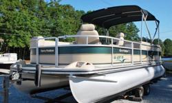 As close to new as a 2003 Model can be! Harrsi 220 Classic loaded with options including fresh water sink, custom American Flag pole, giant bimini top, docking lights, cd stereo, (2) tables, sun pad, near perfect upholstery, near perfect carpet, no dents