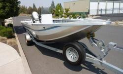This 2003 Northwest Jet Freedom Series is in excellent condition. It is 19 feet long and 21 feet long overall. It is powered by a Honda 130 and a Honda 20 Motors and is equipped with a Lowrance Fish Finder and a Stereo with CD. We even have the original