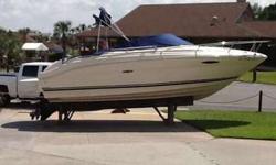 2003 Sea Ray 225 Weekender w/ 5.0 L MPI Mercruiser & trailer. Boat has 618 hours and is in good condition as it has been kept at Lighthouse Marina in drystack. Boat comes with carry on A/C, dual batteries, new stereo, camper enclosure, new VHF radio,depth