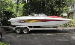 2004 Baja 202 Islander,2004 Baja 202 Islander with 2004 Road King Aluminum I-Beam, tandem axle trailer with torsion suspension and brakes. 5.0 Mercruiser V-8, 260HP with Alpha One outdrive and stainless prop, thru-hull exhaust. Purchased new in May 05,