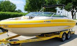 2004 GLASTRON GX 235 BOWRIDER2004 TANDEM AXLE TRAILERNO RESERVEMARINE INSPECTED AND LAKE TESTEDBOAT IS IN GREAT OVERALL CONDITIONNEW TIRESNEW PLUGSOUTDRIVE SERVICEDENGINE SERVICEDCOMPRESSION IS EXCELLENT AT 165-170 PSI ACROSS ALL CYLINDERSBOAT HAS FACTORY