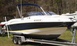 2004 Regal 2600 Bowrider, 2004 Volvo Penta 320hp 5.7 GXI, 2004 Loadmaster Trailer Included. Equipment includes: Danforth Compass, Uniden VHF Radio, Binimi Top, Swin Platform and Aluminum Trailer. This is a solid and clean vessel as the video tells the