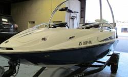 2004 sea doo speedster 200 twin non supercharged 4-tec engines. maintenance kept up every year. Interior redone last summer. 20 hours invested in buffing and polishing. monster foldable wake tower. comes with kara trailer. Boat runs and drives great! call