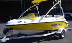 Take a look at this beautiful 2004 Sportster 4-Tec by SeaDoo. This boat is in like new condition and ready for the lake. It has seating for 4 and room to store all you gear, with an in floor ski locker, large storage under the sunpad, and storage under