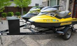 Original Owner bought both brand new from dealer at the same time. Professional change oil each year, winterized and kept in storage. Includes original Seadoo covers. Some years we did not take them out. Only used in fresh water and each 2004 RXP has less