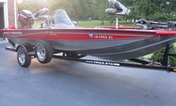2005 Bass Tracker PT175 Special EditionHas on board battery charger so you can plug in for charging batteries. (original equipment)Both Batteries are includedHeavy Duty Cover includedTrolling motor is Minn Kota Edge 45lb. thrust foot controlled (original