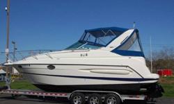 YOU ARE VIEWING A VERY CLEAN 2005 MAXUM 2900 SE EXPRESS CRUISER AND TRAILER. THIS EXCEPTIONALLY CLEAN CRUISER IS POWERED WITH TWIN 220 HP FUEL-INJECTED MERCRUISER BRAVO STERN DRIVES WITH ONLY 385 HOURS OF WELL CARED FOR AND FULLY SERVICED USE . THE