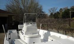This is a very nice garage kept boat built for saltwater use but has never been used in saltwater.boat. It is the perfect fishing platform especially for windy lake conditions with a dry soft ride. Features: Beach protector, on board 3 bank battery
