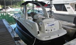 This boat is GORGEOUS inside and out. It is loaded with all the options you could get or ever want!!! It has a spotlight, windlass, heat air and GENERATOR, radar arch, GPS, ship to shore radio, fresh water system, (2) sinks, hot and cold transom shower,