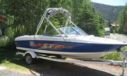 2006 Bayliner XT 175 I/O MerCruiser 3.0L, Seats 8 and has great gas mileage with plenty of power for skiing or tubing. Like new condition with less than 40 hrs. Upgraded XT package with wakeboard tower, bimini top, AM/FM with MP3 connection, trailer with