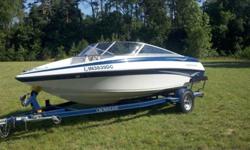 2006 Crownline 180BR in great shape! clean and low hours! Around 50 hrs and ready for the summer. Mercruiser V6 190hp, Alpha 1 out drive. AM-FM-CD detachable sony stereo. Bimini sun-top that has never been used. No water stains on the hull , always been