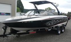 The ultimate crossover wake boat hands down! The Wakesetter 23XTI combines size, capability, and performance into one beautiful package. This boat only has 131 hours and is powered by the Indmar Monsoon 340HP V8. A direct drive boat with seating for 14