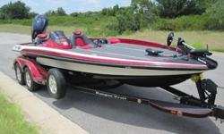 Powered by a Yamaha 250 Vmax HPDI outboard engine, with a stainless steel prop!! Motor has power Jack Plate and power Trim. This is a very, very nice boat! This gorgeous boat has a dual axle trailer with fiberglass fenders with good tires and a spare