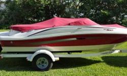 LIKE NEW SHARP LOOKING RED, GRAY & WHITE BOAT.ONLY USED IN FRESHWATER130 HOURS. 4.3 LITER MERCURY ENGINE.RECENTLY SERVICED BY LICENSED MERCURY TECHNICIAN.ALL ORIGINAL PAPERWORK. CLEAN TITLE, NO PROBLEMS.COMPLETE WITH DEPTH FINDER, TOW RING, BINIMI TOP,