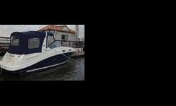 The most perfect example of a 2006 Sea Ray 260 Sundancer is now available in the New York City / New Jersey area on the lower Hudson River. The hull, top deck, canvas, vinyl seating, interior and exterior of this boat have been carefully maintained for an