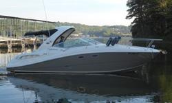 This is a loaded 290DA that has only 196 hours on twin Mercruiser 4.3l MPI Bravo III's. It is equipped with 5.0KW Generator; Heat & Air Conditioning; Windlass; Remote Spotlight; Northstar GPS/Plotter; Camper Canvas; Cockpit Refrigerator; Salon TV; Pewter