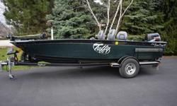 Tuffy GT1760 fishing boat with Suzuki DF70 four stroke. My kids are into camping and I haven't had time to fish. Last two years didn't get out until Labor Day. I do a lot of backtrolling for walleye - the Suzuki will troll down to about 1.1 mph all day