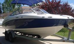 THIS 2006 MODEL YAMAHA SX210 IS EQUIPPED WITH TWIN YAMAHA FOUR STROKE JET DRIVE MOTORS AND AS YOU CAN SEE IN THE VIDEO ABOVE, THE 220 HP PUSHING THIS BEAUTY WILL MAKE IT FLAT OUT FLY RUNNING 44 MPH. THIS BOAT MAKES SPENDING TIME ON THE WATER FUN AND