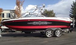 This 2007 Air Nautique 236 Team Edition is looking for a new home. Nicely loaded for a great day/week on the water. Some of the cool features are the swivel racks, tower speakers, tower lights, theater seating, heater and more. All this being pushed