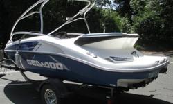 2007 BOMBADIER SEA-DOO 200 SPEEDSTER BOAT & TRAILER SKI BOAT WAKE BOATLOW RESERVE. THIS IS A PRIVATELY OWNED 2007 BOMBADIER SEA-DOO 200 SPEEDSTER BOAT & TRAILER SKI BOAT WAKE BOAT. IT HAS LESS THAN 50 ORIGINAL HOURS AND IN GREAT RUNNING CONDITION.