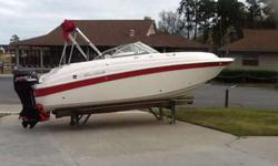 2007 Mariah DX 212 w/ 140 Suzuki 4-stroke & Load Rite trailer. Boat has 130 hours and is in good condition as it has been stored in drystack at Lighthouse Marina. Options include: Transom shower, head, bimini top, depth finder. stereo and bow and cockpit