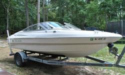 This 2007 Mariah SX18 has only 58 hours on the motor. It has been winterized and covered during every offseason. This Mariah boat hull has no wood which equals no rot and ensure many many years of use. We have used it primarily in fresh water lakes in PA