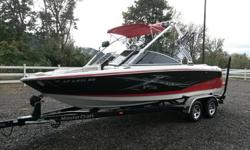 Like new for less than half the price! With only 50 hours this MasterCraft is still being broken in. The X15 is just under 22 feet and length with a wide beam. Rated for 14 passengers so everyone can come along. Beautiful boat inside and out.