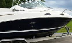 ,,,,,,,,,,2007 Sea Ray 240 Sundancer with nearly all the options available. This boat comes will a 5.0L Mercruiser Multi-Port Fuel Injected engine with approximately 185 hrs. It is fitted with a Bravo 3 outdrive with a dual stainless steel prop. It is