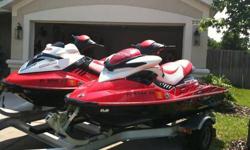 2007 Seadoo RXT 215HP Supercharged - 41 Hours .2007 Seadoo RXP 215HP Supercharged - 17 Hours .Rolls Axle Dual Ski Aluminum Trailer .Multiple Adult and Kid Life Vests .Airhead Big Slice Tube w/ Rope - Can pull up to 2 passengers with the RXT .Regular and