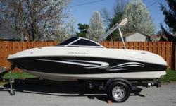 2007 Sugar Sand 180 Mirage Fun and Fish that shows very nice! This Sugar Sand shows very well and has a nice single axle trailer with break away tongue that goes with it. This 180 Mirage looks very well, and shows very nice with only minimal signs of wear