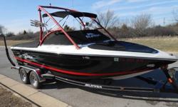 Exterior: Black/RedInterior: GrayVIN #: 1SRHB0461607Hours: 50Competition Wakeboard/Ski boat. Supra Launch 21 V FEATURING: V- drive with Upgraded Indmar Assault 5.7 liter 350 V8 325 HP ENGINE(with less than 50 hours on rebuilt engine)The engine has a 1