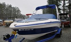 Gorgeous 2007 Tracker Tahoe Q7i loaded with wakeboard tower, Bimini top, cover, stereo, walk thru transom with filler cushion, snap in carpet, sun pad, compass, depth finder, tilt wheel, table, trailer and way more. It is powered by a Mercruiser 4.3 V6