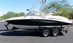 2007 Yamaha AR230 High Output ? 320HP ? Tower ? Fast/Fun! This is one good looking boat with a little bit of everything for everyone. First off you notice the awesome tower that has been installed. It is one of the most solid towers I have seen. It is a