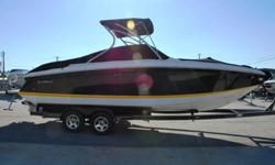 Very clean, 2008 Cobalt 252 26 foot bowrider for sale. This boat looks great inside and out. It is powered by a Volvo 8.1L GI, 496 cubic inch, big block, V8 motor with 375 horse power with the Famous Duo Prop outdrive and only 235 hours. It comes with a