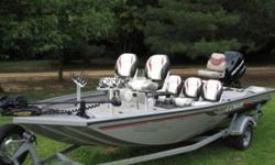 2008 Lowe Stinger 175 with trailer.Mercury Optimax 75 motor.Lowrance HDS-7 with structure scan.Minn Kota i-pilot wireless GPS trolling system (with foot pedal).3 Tite Lok crappie rigs - 4 pole .Boss mp3 radio .3 pedestal chairs.2 aerators and live wells.1