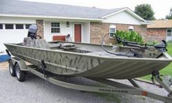 2008 Tracker Grizzly 2072 AWL Purchased this boat new in 2008. Used primarily as a bowfishing boat, the motor probably has less than 5 hours on it. I used the trolling motor all of the time. The boat is the blind duck edition. Basic features include built
