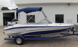 This is one of the cleanest trades i have seen. The original owner stated he didnt use the boat more than 6 or 7 times but it was a fantastic boat. Probably around 25 hours but no hour meter. The boat shows like new. Comes with the upgraded 4.3liter 190