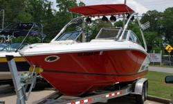 This 2009 Cobalt 232 WSS is LOADED to the gills with virtually every option you could possible get on a Cobalt and then some. It comes with a factory wake tower, tower bimini top, (4) tower speakers, amp, sub, tower mirror, wakeboard racks, walk through