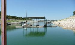 Two 10' X 20' covered boat dock slips for rent in a wonderful deep water, sheltered, and tranquil cove on Lake Travis. Very close to Austin. Great fishing spot. These are located at a private residence dock in Volente, where you will have easy access to